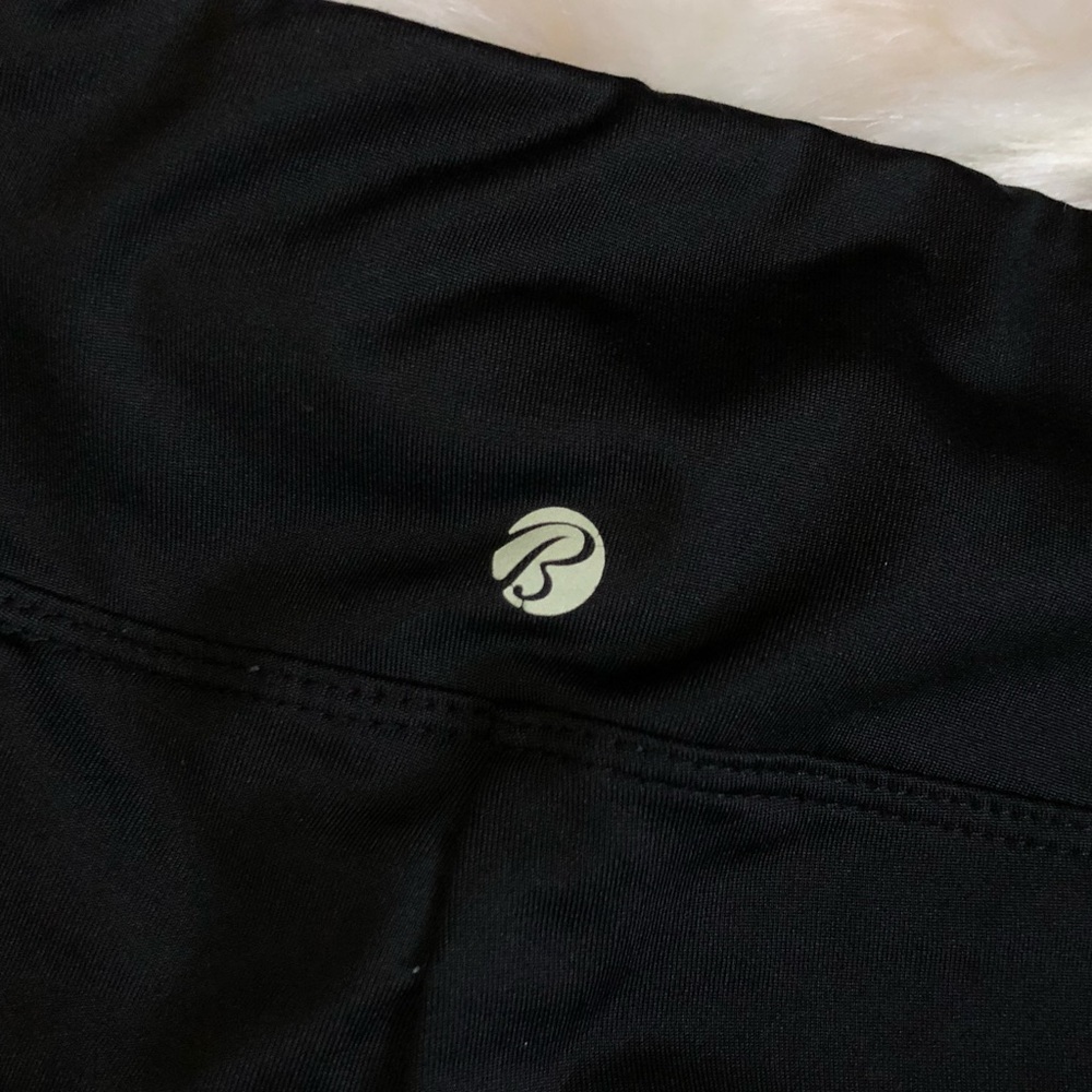 Black Workout Pants with Mesh Leg Panel | 2 for $10 Bundle Item - Picture 4 of 4